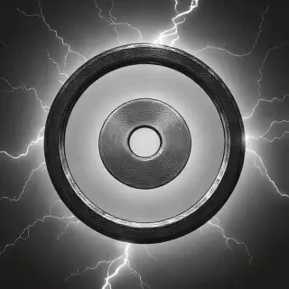 Ring with large disk in exact center of ring with small hole in center of disk.